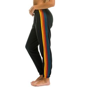 Aviator Nation 5 Stripe sweatpants charcoal NWT